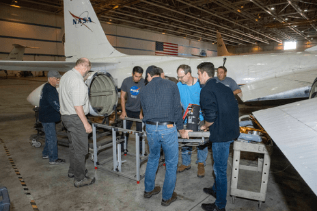 Photo of air-LUCI and ground crew