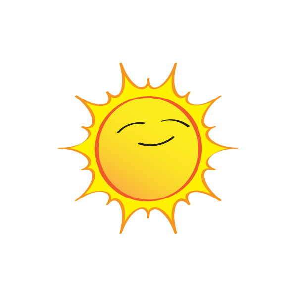 Cartoon illustration of the Sun