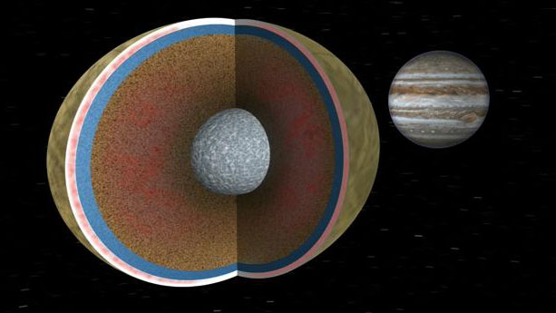 An artist's concept of what the interior of Europa would look like.