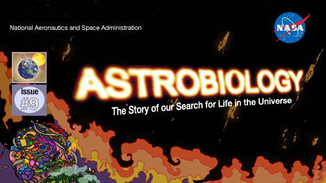 The top of the cover page for a digital graphic novel about astrobiology.